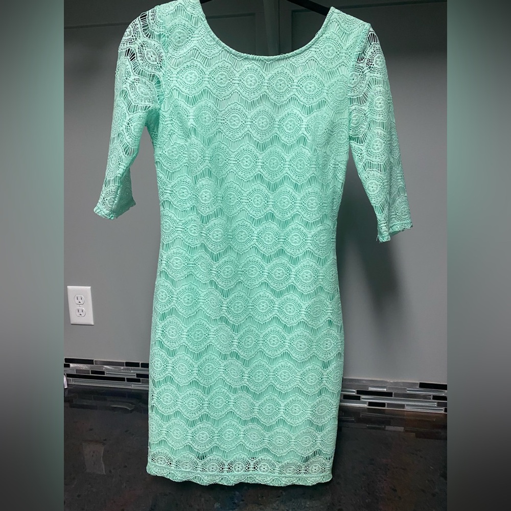 Mint Green Lace Dress